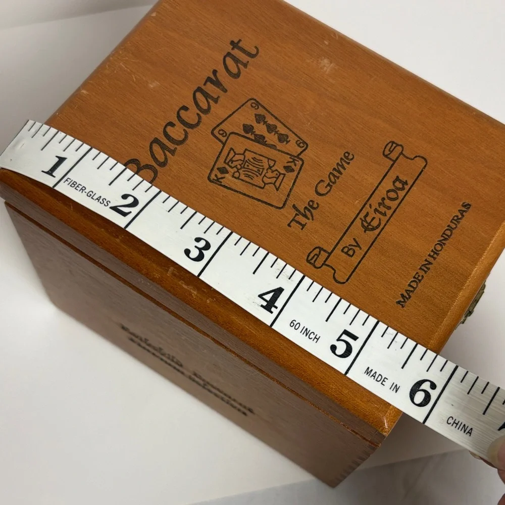 Baccarat Brown Wooden Box